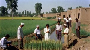 Historical view of researchers in a field.